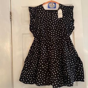 NWT polka dot babydoll dress